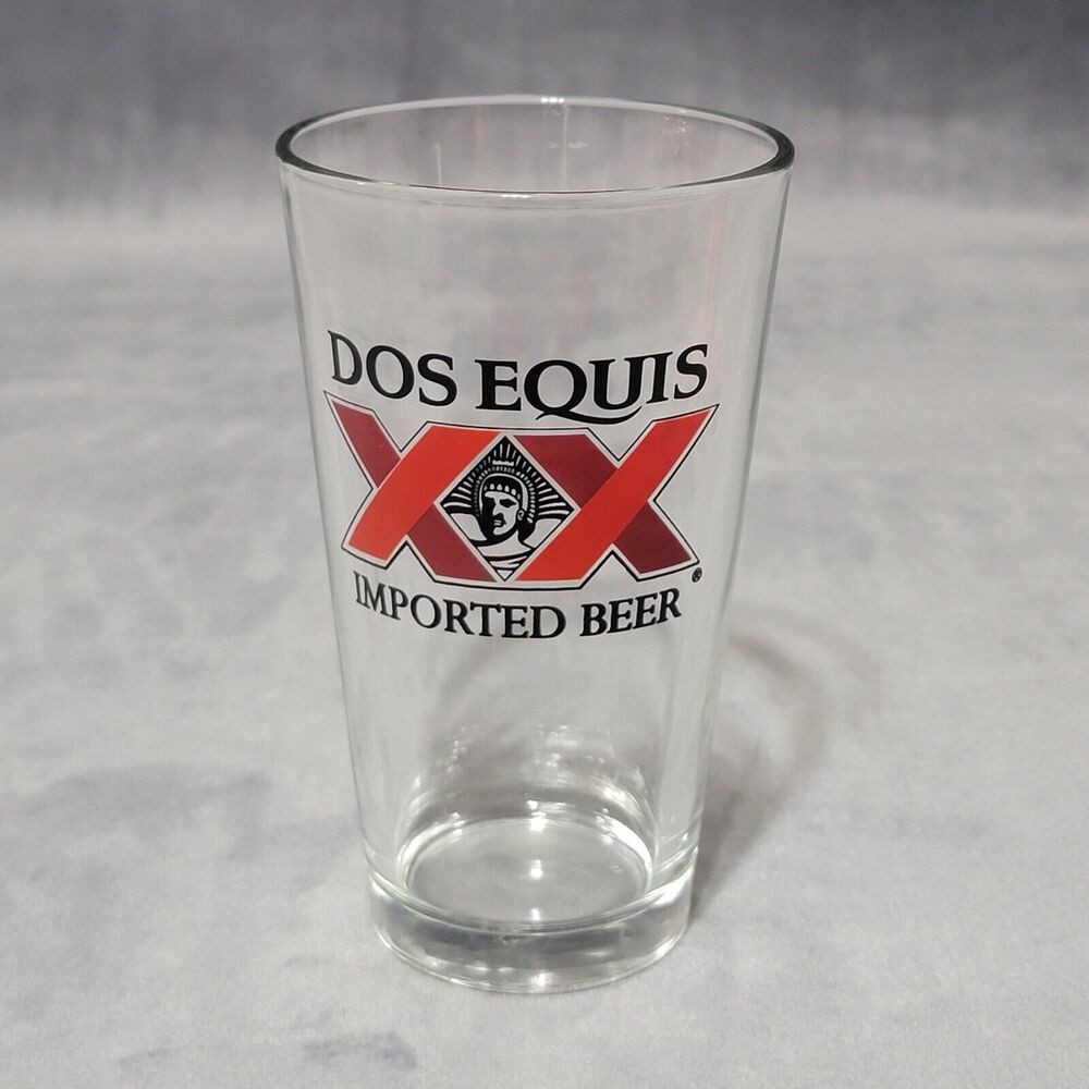 DOS EQUIS XX IMPORTED BEER GLASS